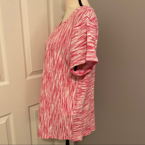 CHICO’S Space Dye Dolman Sleeve Sweatshirt Top - Picture 4 of 7